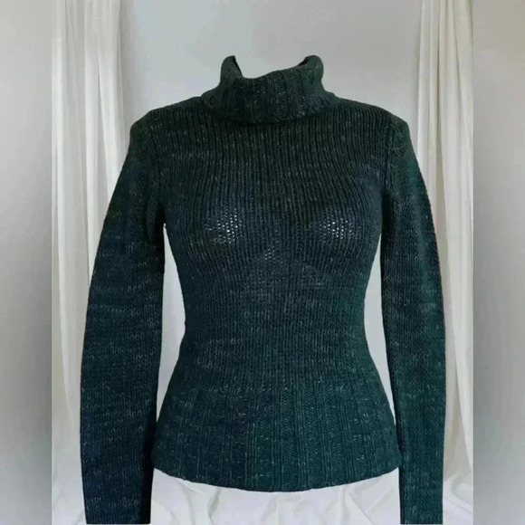 💟Teal Turtleneck Sweater - Picture 4 of 14